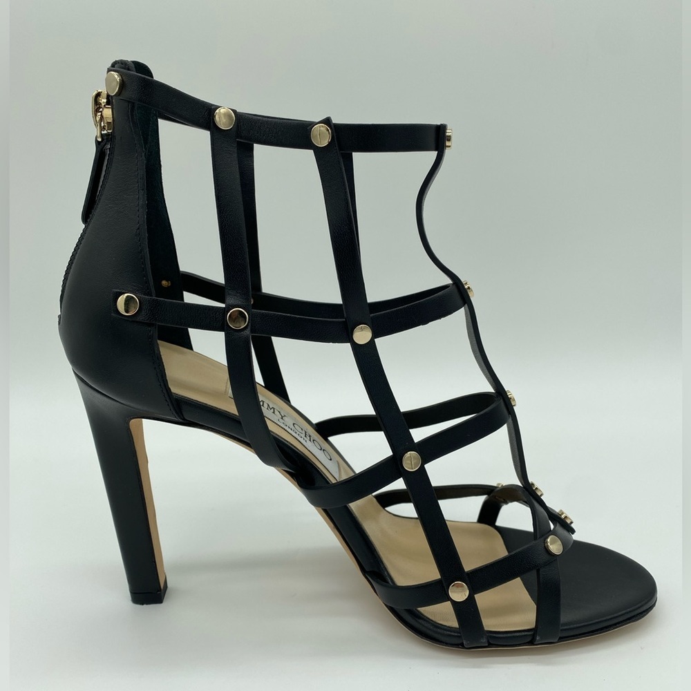 Jimmy Choo‎ Tina Studded Cage Sandals EU 38